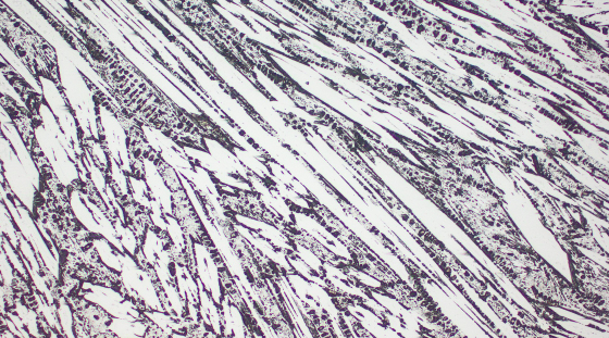 Typical microstructure VAUTID wear plate 147